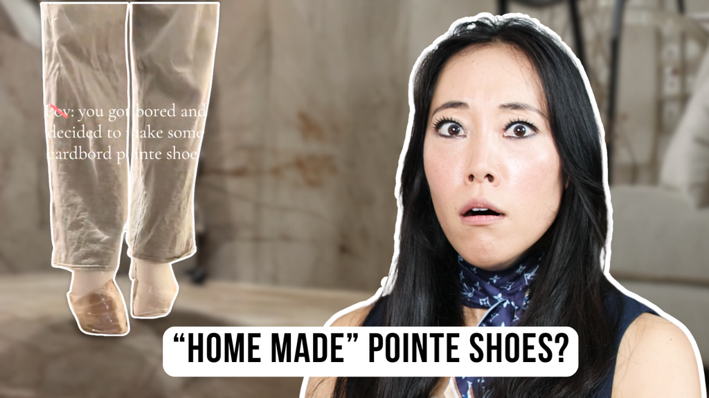 Cardboard Ballet Shoes?! | Pointe Shoe Fitter Reacts to Ballet TIk Tok 95!