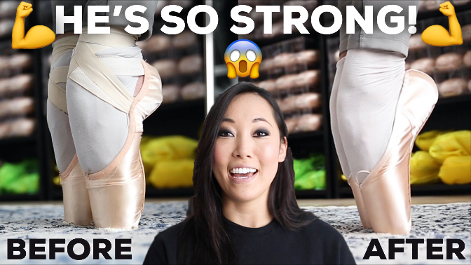 Pointe Shoe Fitting a Male Ballerina