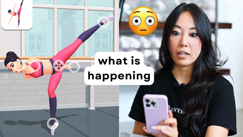 Pointe Shoe Fitter Plays Ballet Video Game