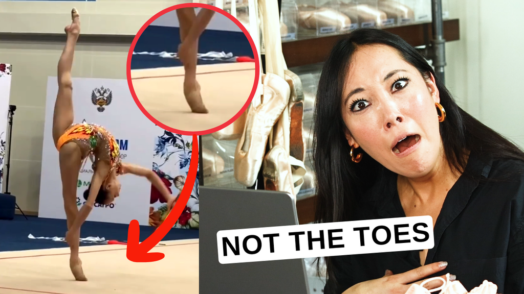 pointe shoe fitter reacts to RHYTHMIC GYMNASTICS