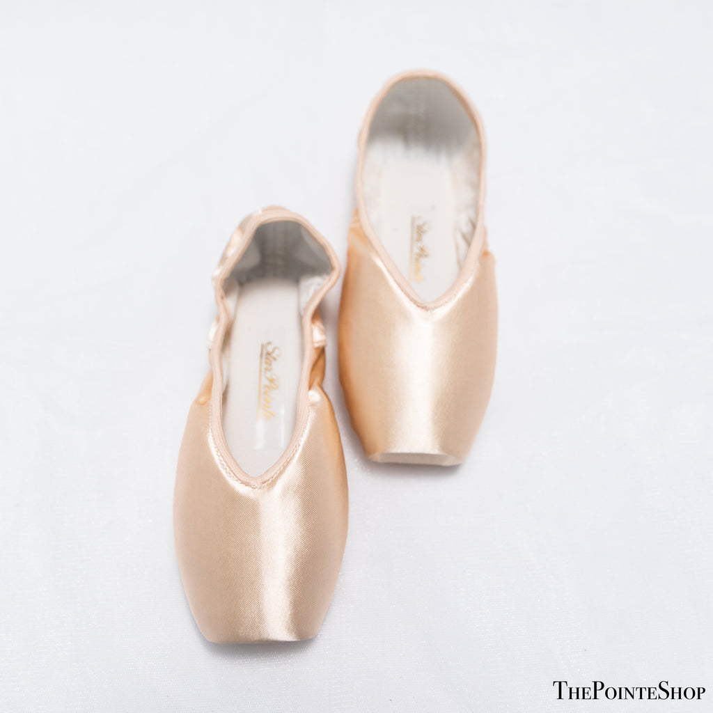 grishko nikolay star pointe mf medium flex shank pink satin ballet pointe shoe