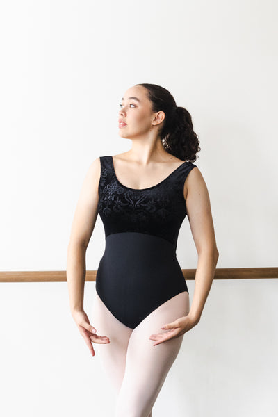 Duo Scoop Sylphide Leotard - Black and White