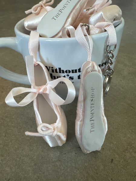 “ThePointeShop” Mini Pointe Shoe Keychain