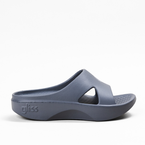 Gray Ballet Slides