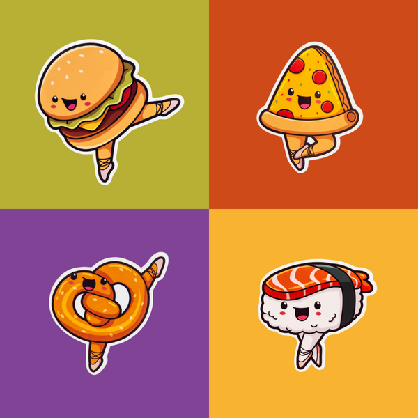 Snackerina Stickers