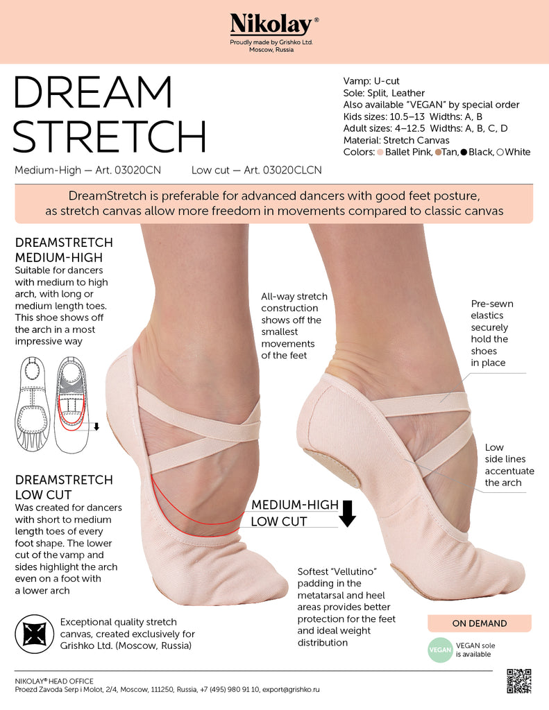 DreamStretch/StretchTek Ballet Slippers - Main Image