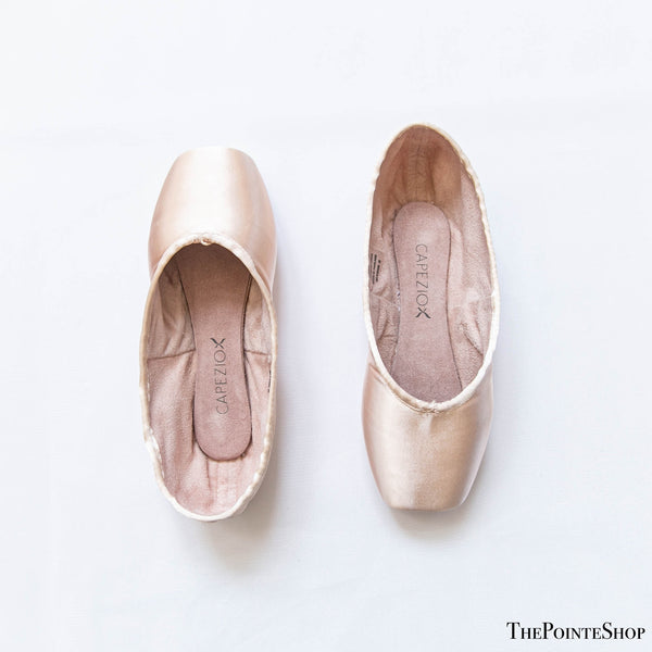 capezio ava pink satin ballet pointe shoe